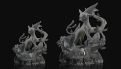 1/20 & 1/15 Scale World Zukan Evolution of Espeon Set with LED - Pokemon Resin Statue - SK Studios