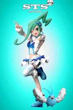 1/20 & 1/8 Scale World Zukan Lisia & Swablu - Pokemon Statue - STS Studio