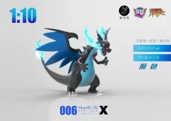 1/10 & 1/20 Scale World Zukan Mega Charizard X - Pokemon Resin Statue - UU Studio