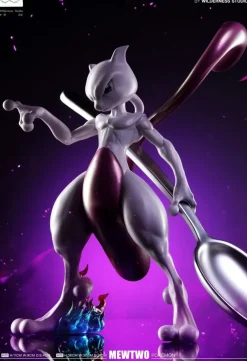1/20 & 1/6 Scale World Zukan Mewtwo - Pokemon Resin Statue - Wilderness Studio