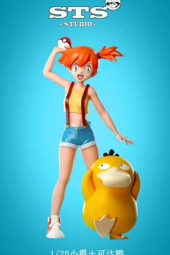 1/20 & 1/8 Scale World Zukan Misty & Psyduck - Pokemon Resin Statue - STS Studio