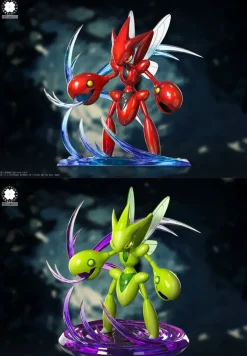 1/20 & 1/10 Scale World Zukan Scizor - Pokemon Resin Statue - Clover Studio