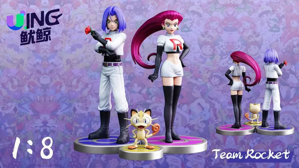 1/20 & 1/8 Scale World Zukan TV Series 006 Team Rocket & 007 Irida - Pokemon Statue - UING Studios