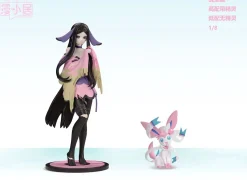 1/20 & 1/8 Scale World Zukan Valerie & Sylveon - Pokemon Resin Statue - MXJ Studio