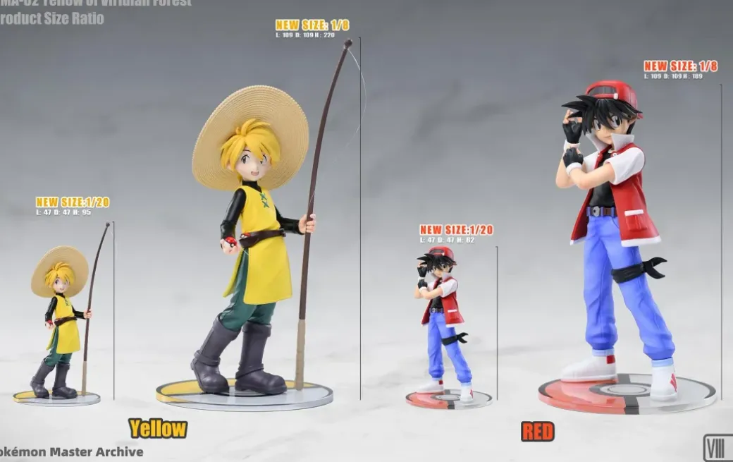 1/20 & 1/8 Scale Yellow of Viridian Forest - Pokemon Statue - V3 FANARTS Studios