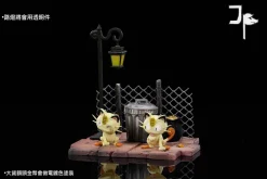1/20 & GK Big Scale World Zukan Evolution of Persian Set with LED - Pokemon Resin Statue - JP Studio