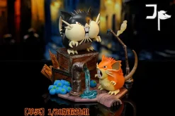 1/20 & GK Scale World Zukan Evolution of Raticate & Rattata Set - Pokemon Resin Statue - JP Studio