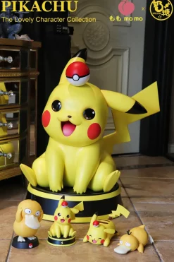 1/1 & Mini Scale Sitting Pikachu - Pokemon Resin Statue - MOMO Studio