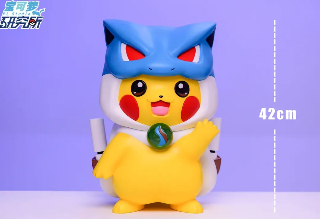1:1 Mega Blastoise Cosplay Pikachu - Pokemon Resin Statue - PL Studios