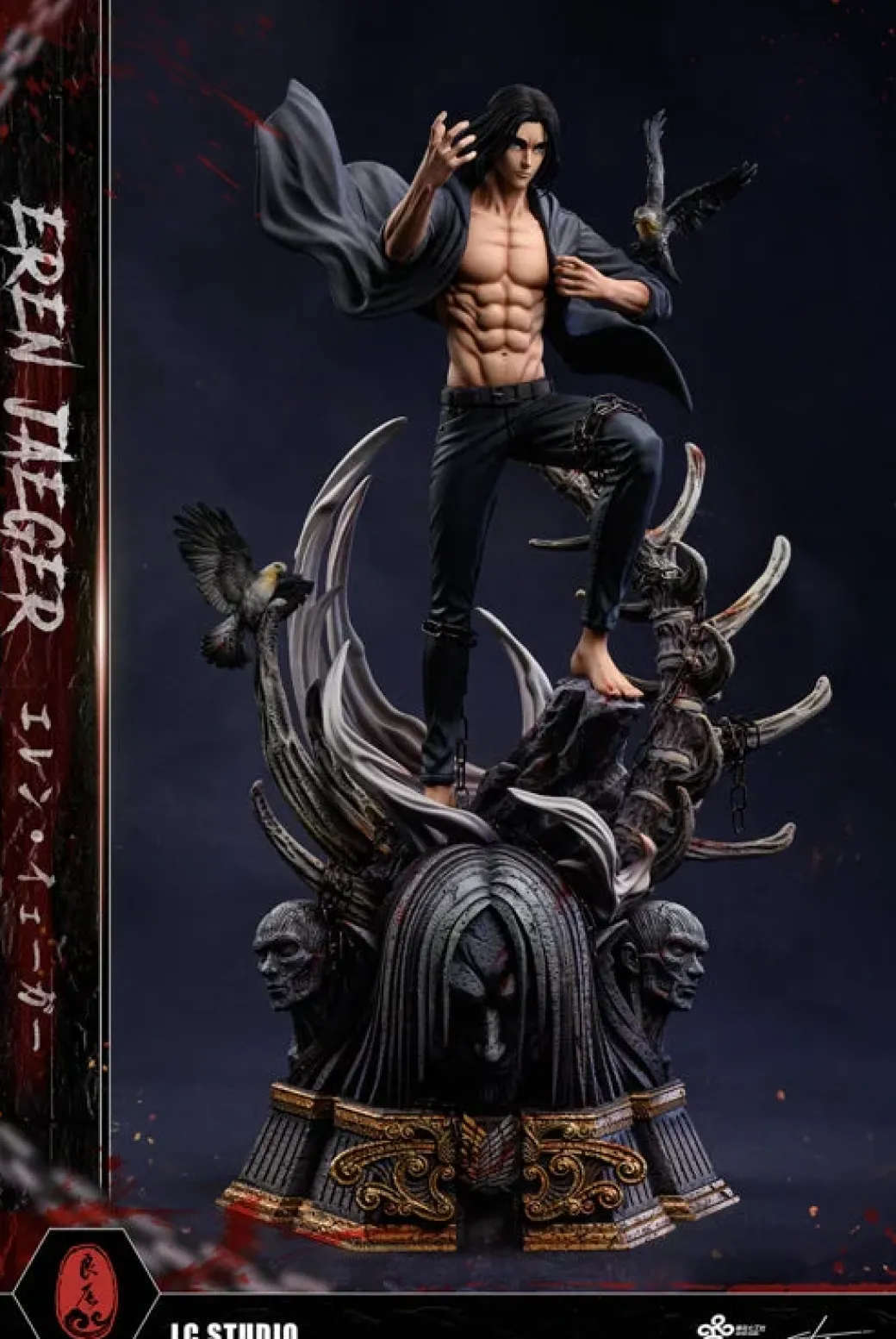 1/6 Scale 19 Year Old Eren Yeager using Rumbling - Attack On Titan Resin Statue - LC-Studios