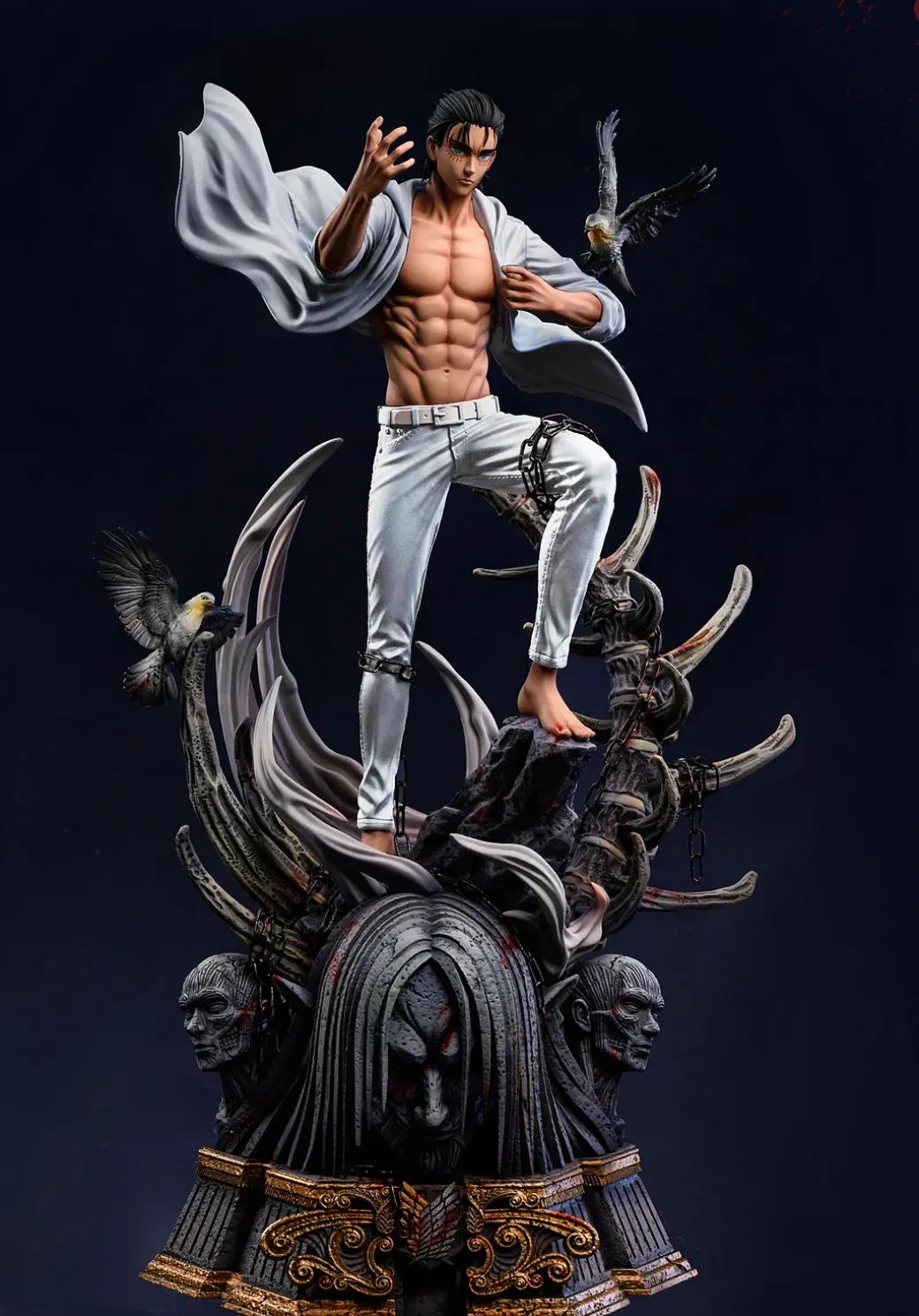 1/6 Scale 19 Year Old Eren Yeager using Rumbling - Attack On Titan Resin Statue - LC-Studios