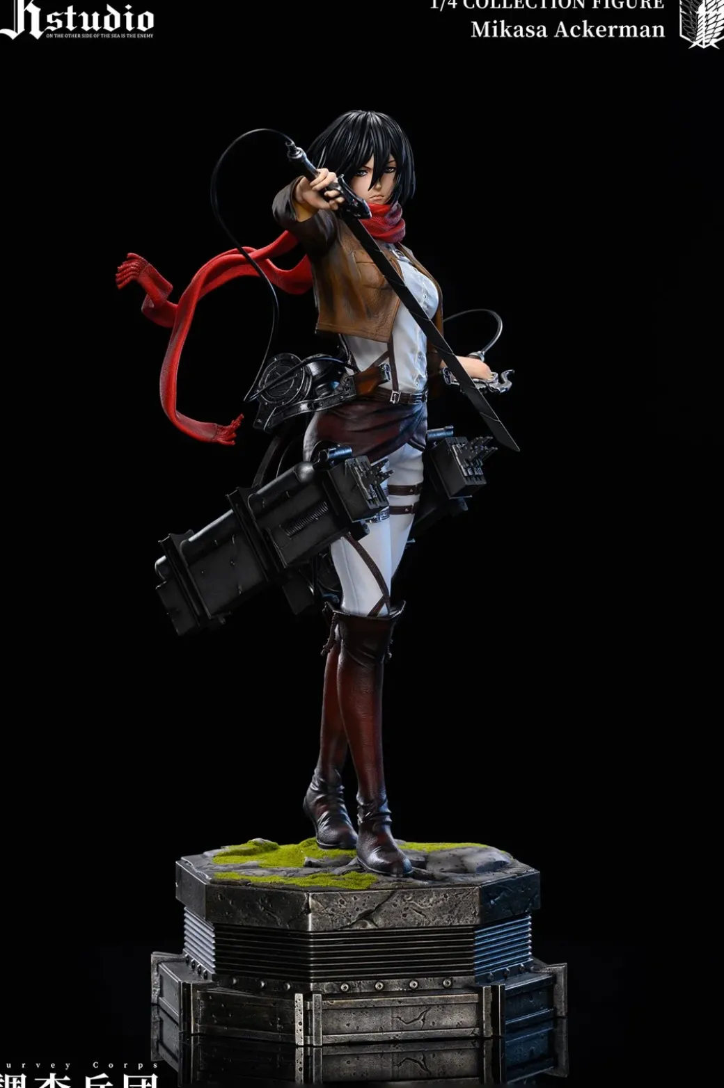 1/4 Scale A Project Series 005 Mikasa Ackerman & 006 Armin Arlert - Attack On Titan Resin Statue - JR Studio