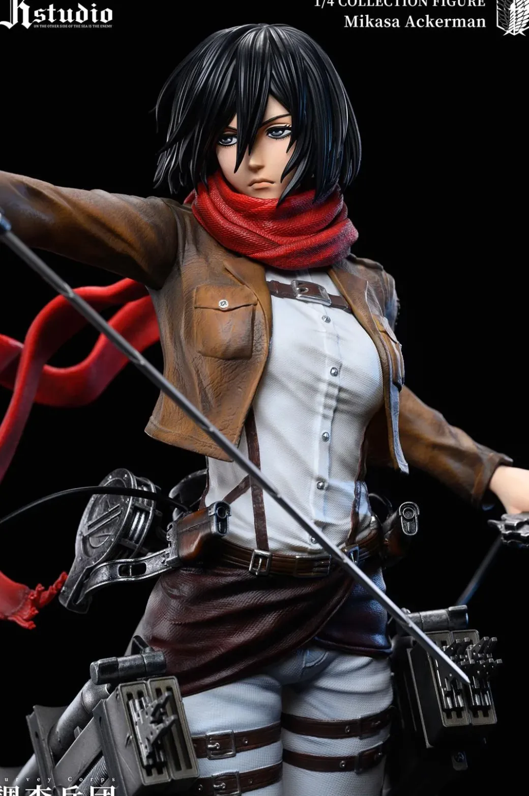 1/4 Scale A Project Series 005 Mikasa Ackerman & 006 Armin Arlert - Attack On Titan Resin Statue - JR Studio