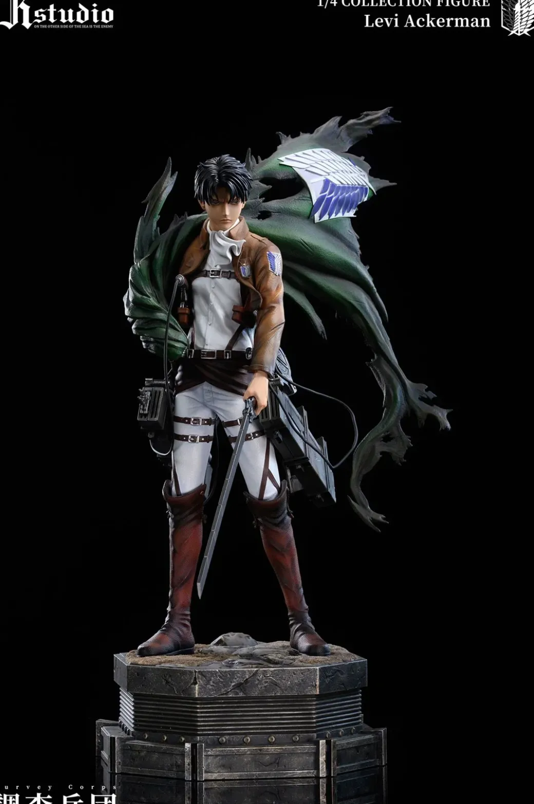 1/4 Scale A Project Series 003 Erwin Smith & 004 Levi Ackerman - Attack On Titan Resin Statue - JR Studio