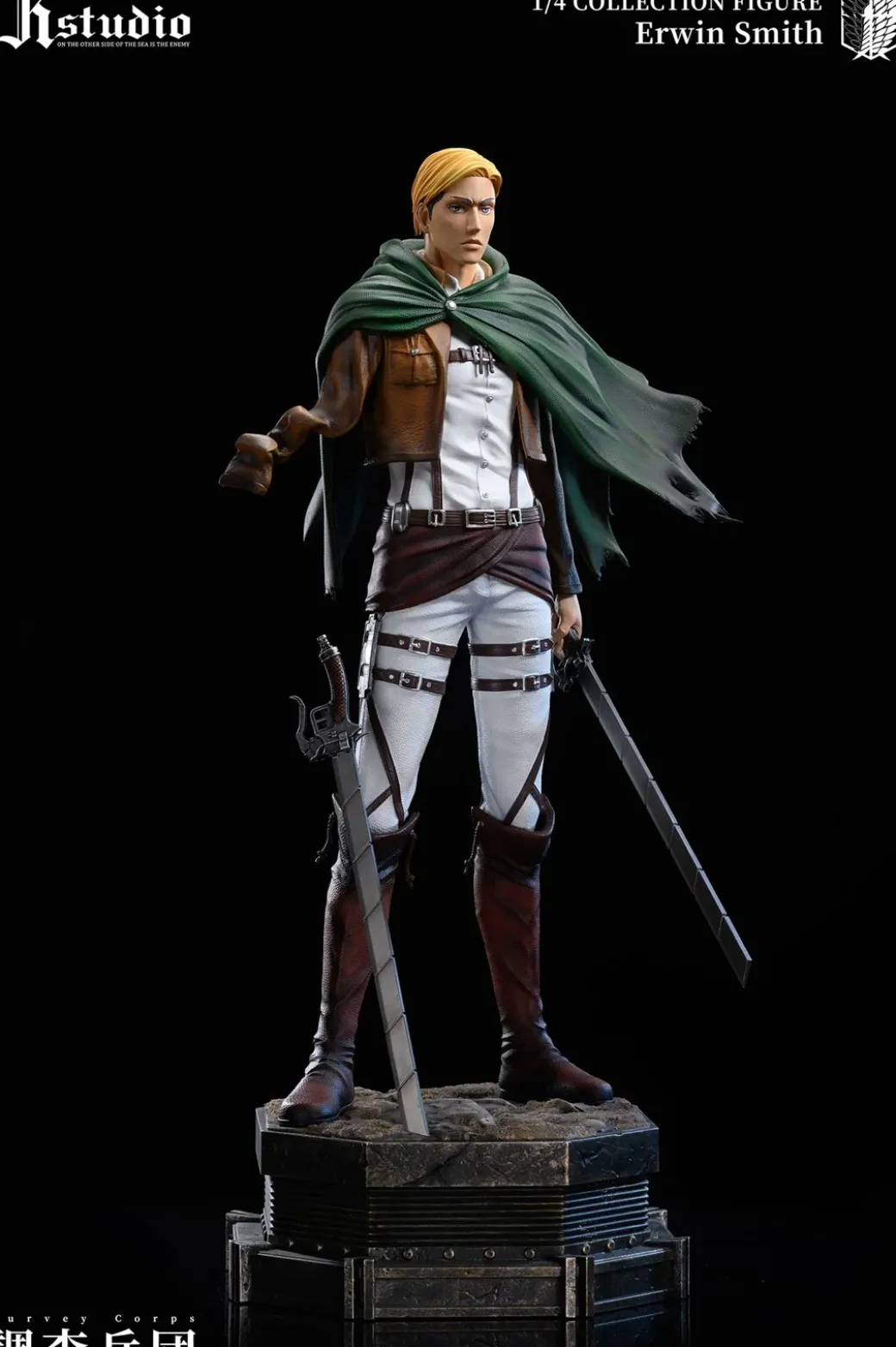 1/4 Scale A Project Series 003 Erwin Smith & 004 Levi Ackerman - Attack On Titan Resin Statue - JR Studio