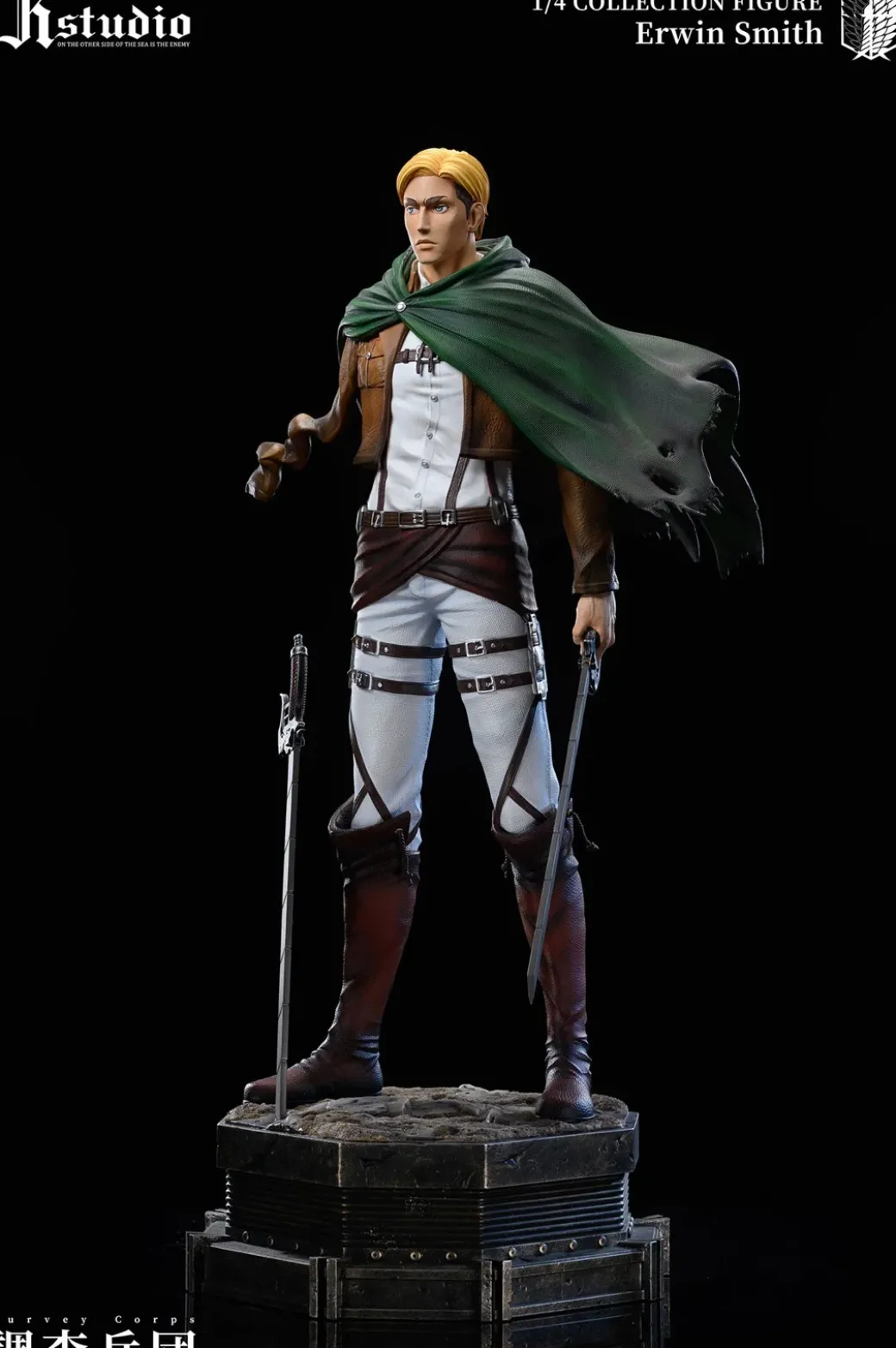 1/4 Scale A Project Series 003 Erwin Smith & 004 Levi Ackerman - Attack On Titan Resin Statue - JR Studio