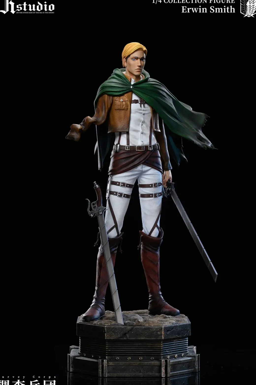 1/4 Scale A Project Series 003 Erwin Smith & 004 Levi Ackerman - Attack On Titan Resin Statue - JR Studio
