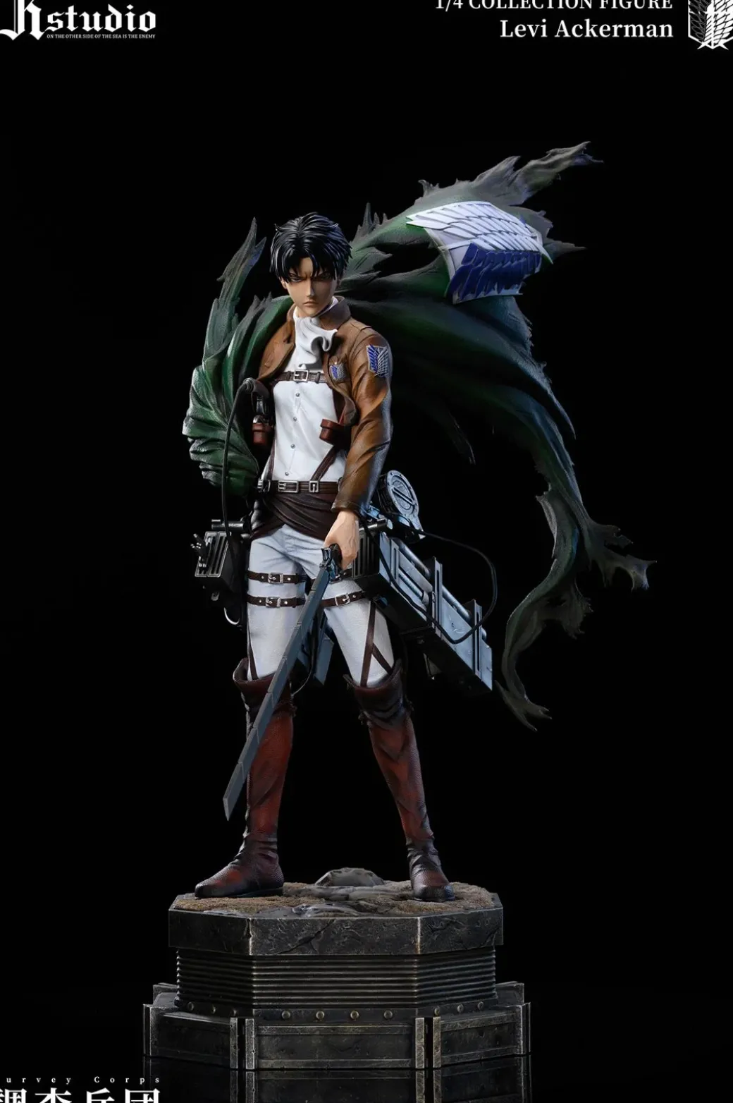 1/4 Scale A Project Series 003 Erwin Smith & 004 Levi Ackerman - Attack On Titan Resin Statue - JR Studio