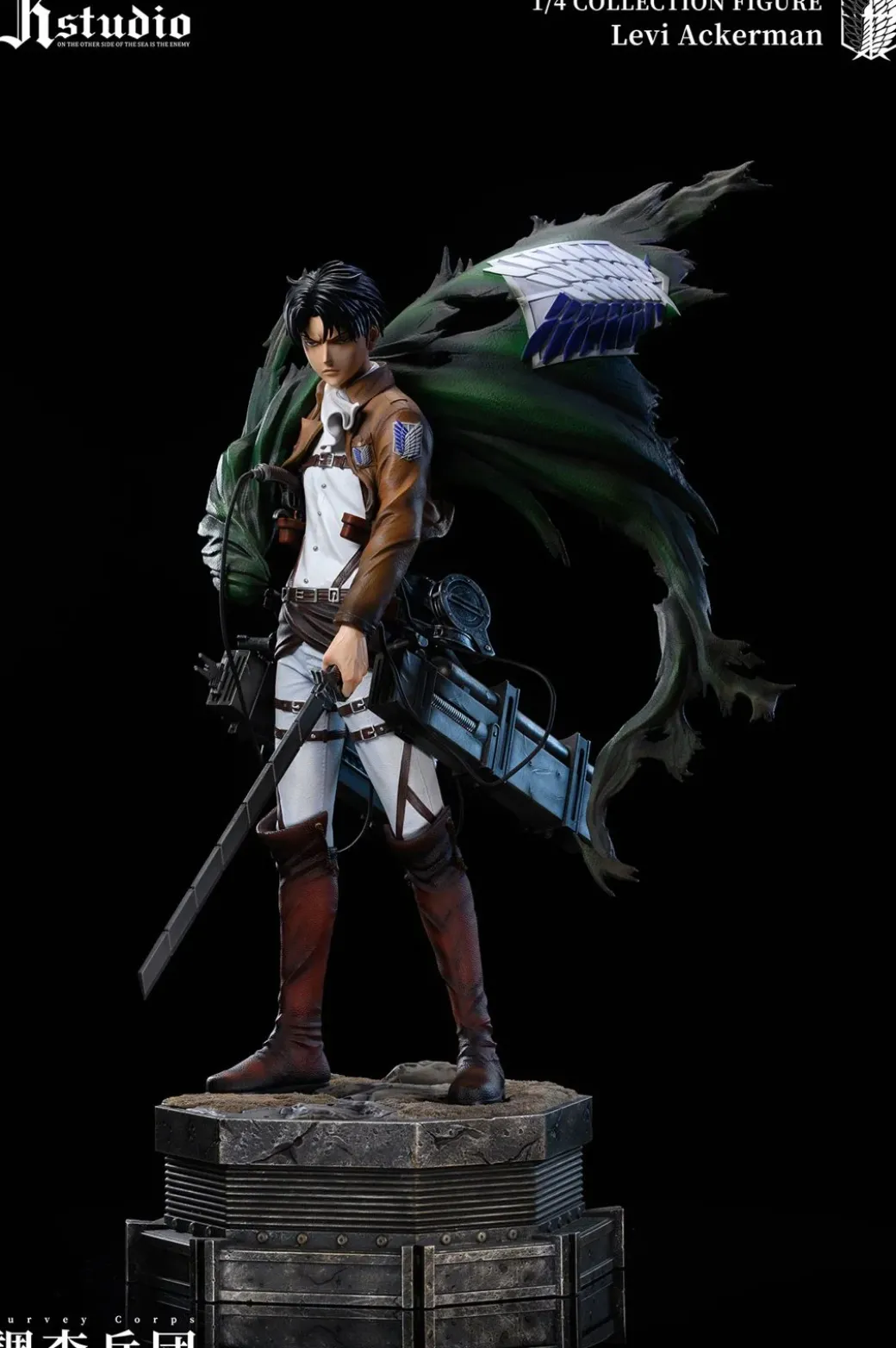 1/4 Scale A Project Series 003 Erwin Smith & 004 Levi Ackerman - Attack On Titan Resin Statue - JR Studio