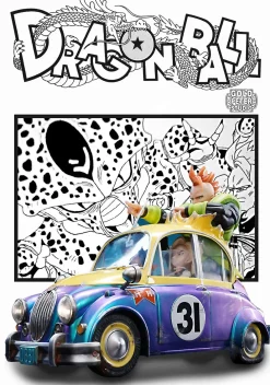 1/6 Scale Androids in Car with LED - Dragon Ball Resin Statue - Gold Peate Studio