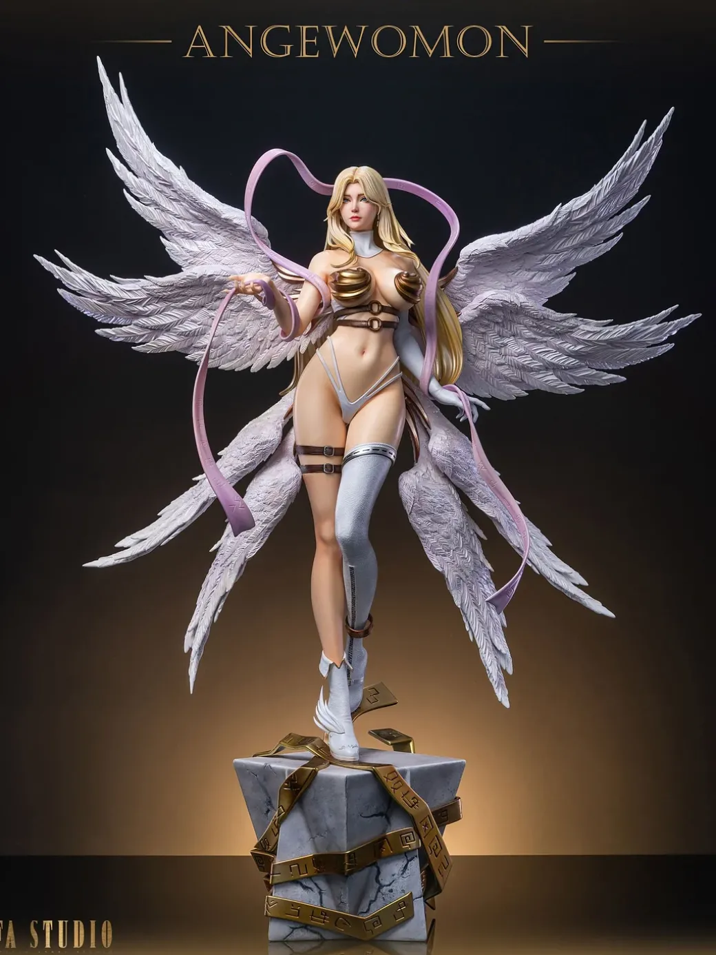 1/4 Scale Angewomon & Lady Devimon - Digimon Resin Statue - Fallen Angel Studio