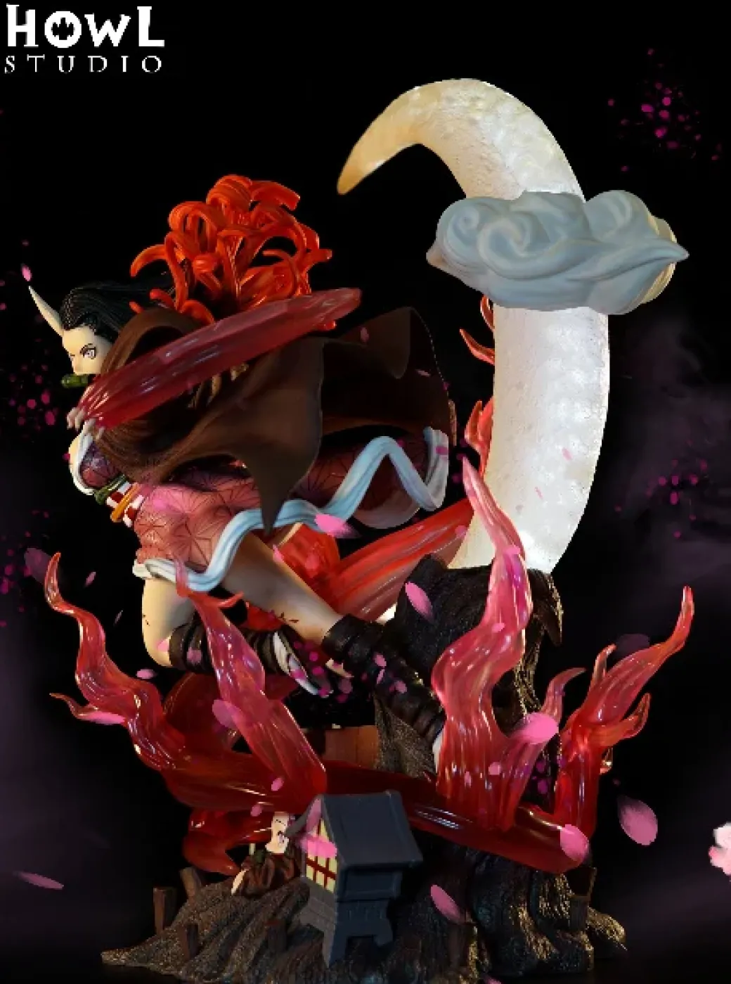 1/4 Scale Awakened Form Kamado Nezuko - Demon Slayer: Kimetsu no Yaiba Resin Statue - HOWL Studios
