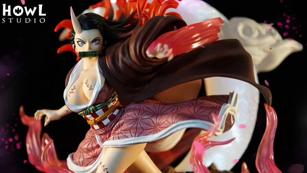 1/4 Scale Awakened Form Kamado Nezuko - Demon Slayer: Kimetsu no Yaiba Resin Statue - HOWL Studios