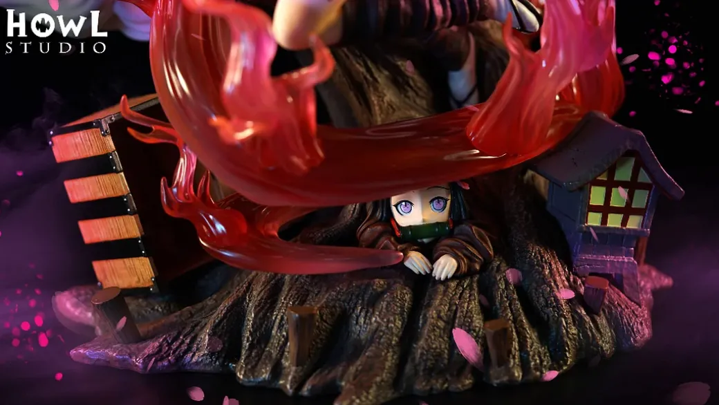 1/4 Scale Awakened Form Kamado Nezuko - Demon Slayer: Kimetsu no Yaiba Resin Statue - HOWL Studios