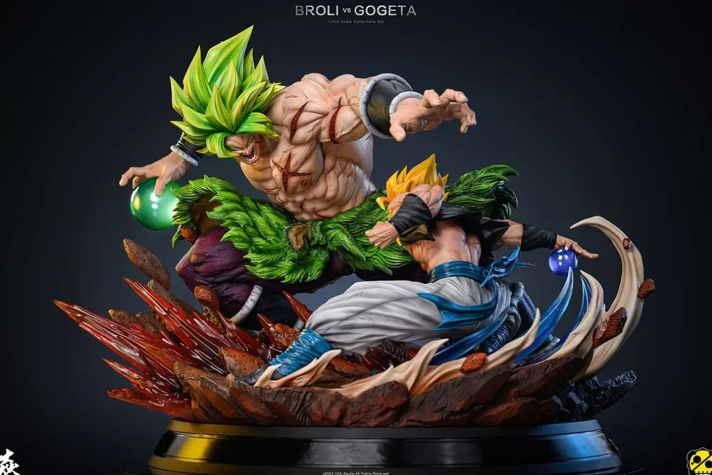 1/4 Scale Broly VS Gogeta with LED - Dragon Ball Resin Statue - Yan Studio