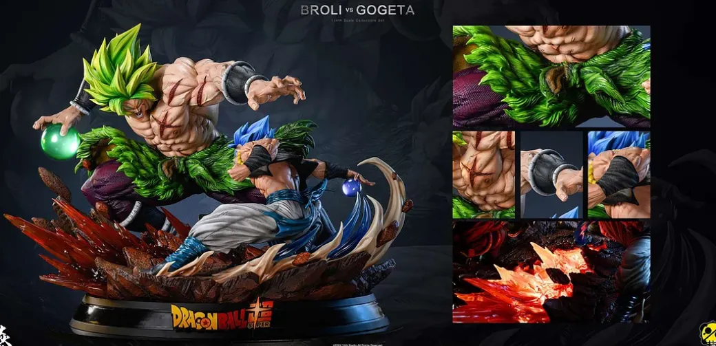 1/4 Scale Broly VS Gogeta with LED - Dragon Ball Resin Statue - Yan Studio