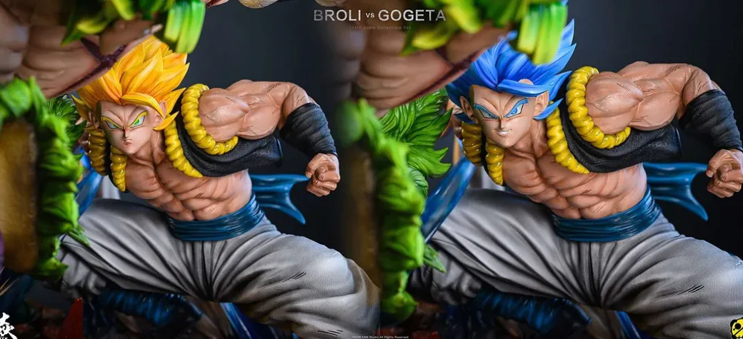 1/4 Scale Broly VS Gogeta with LED - Dragon Ball Resin Statue - Yan Studio