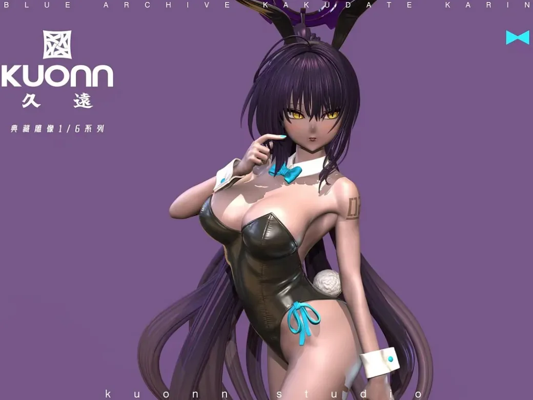 1/6 Scale Bunny Girl Ver. Kakudate Karin - Blue Archive Resin Statue - Kuonn Studio