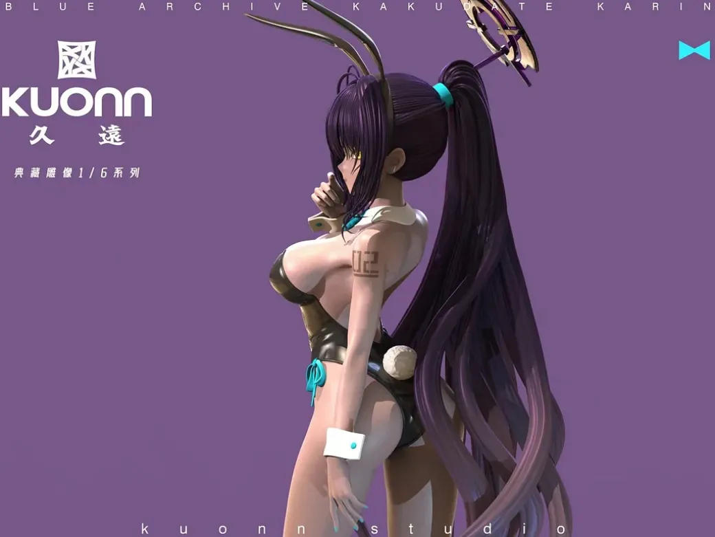 1/6 Scale Bunny Girl Ver. Kakudate Karin - Blue Archive Resin Statue - Kuonn Studio