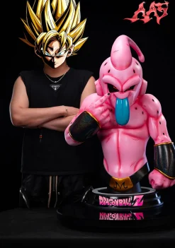 1/1 Scale Buu Bust Statue with LED - Dragon Ball Resin Statue - ArmyAnt Studio