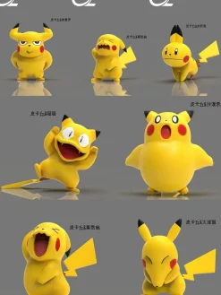 1/10 Scale Change Face Pikachu - Pokemon Resin Statue - CZ Studio