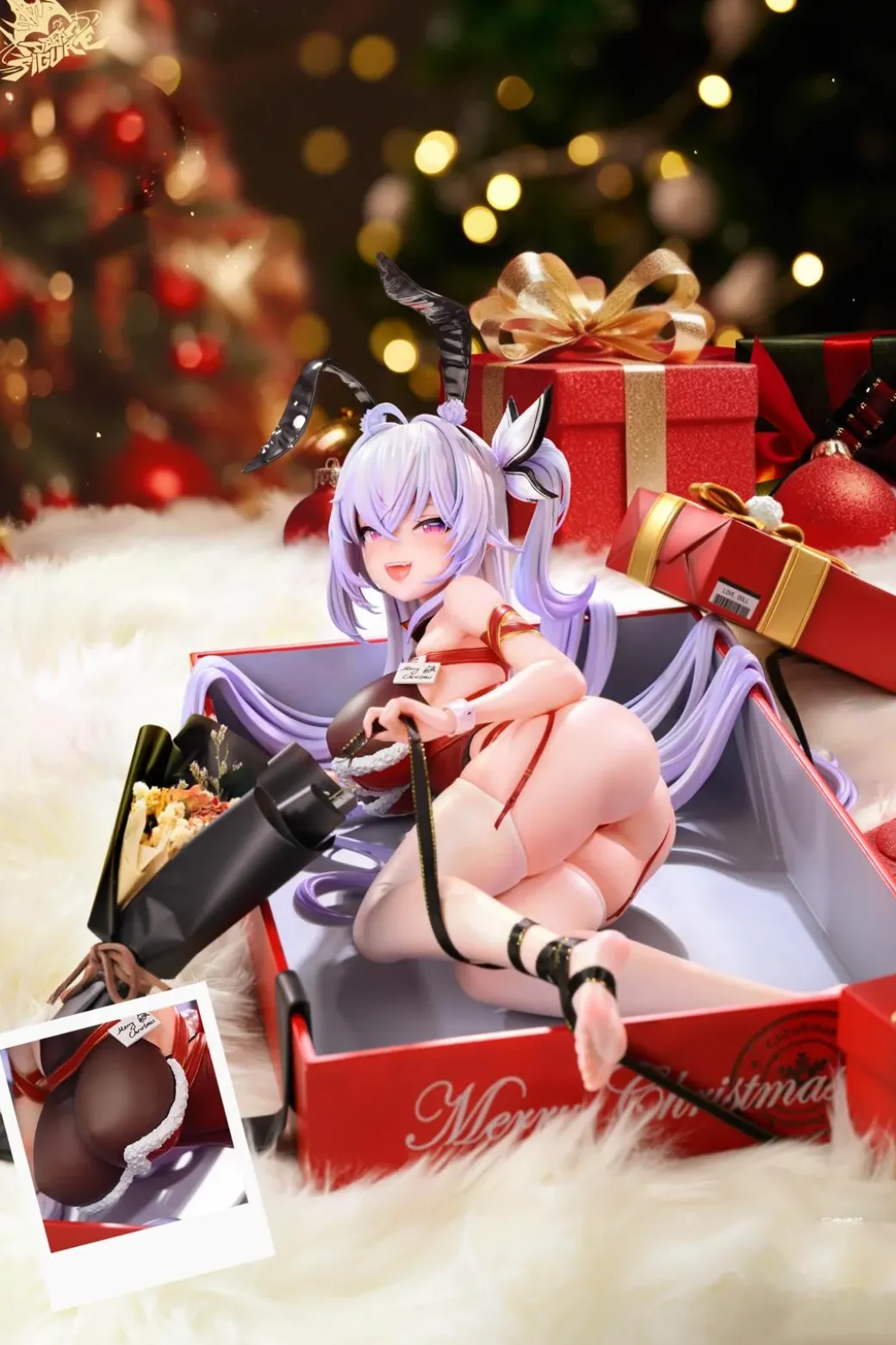 1/4 Scale Christmas Gift Girl - Original Design Resin Statue - Dream Figure Studio