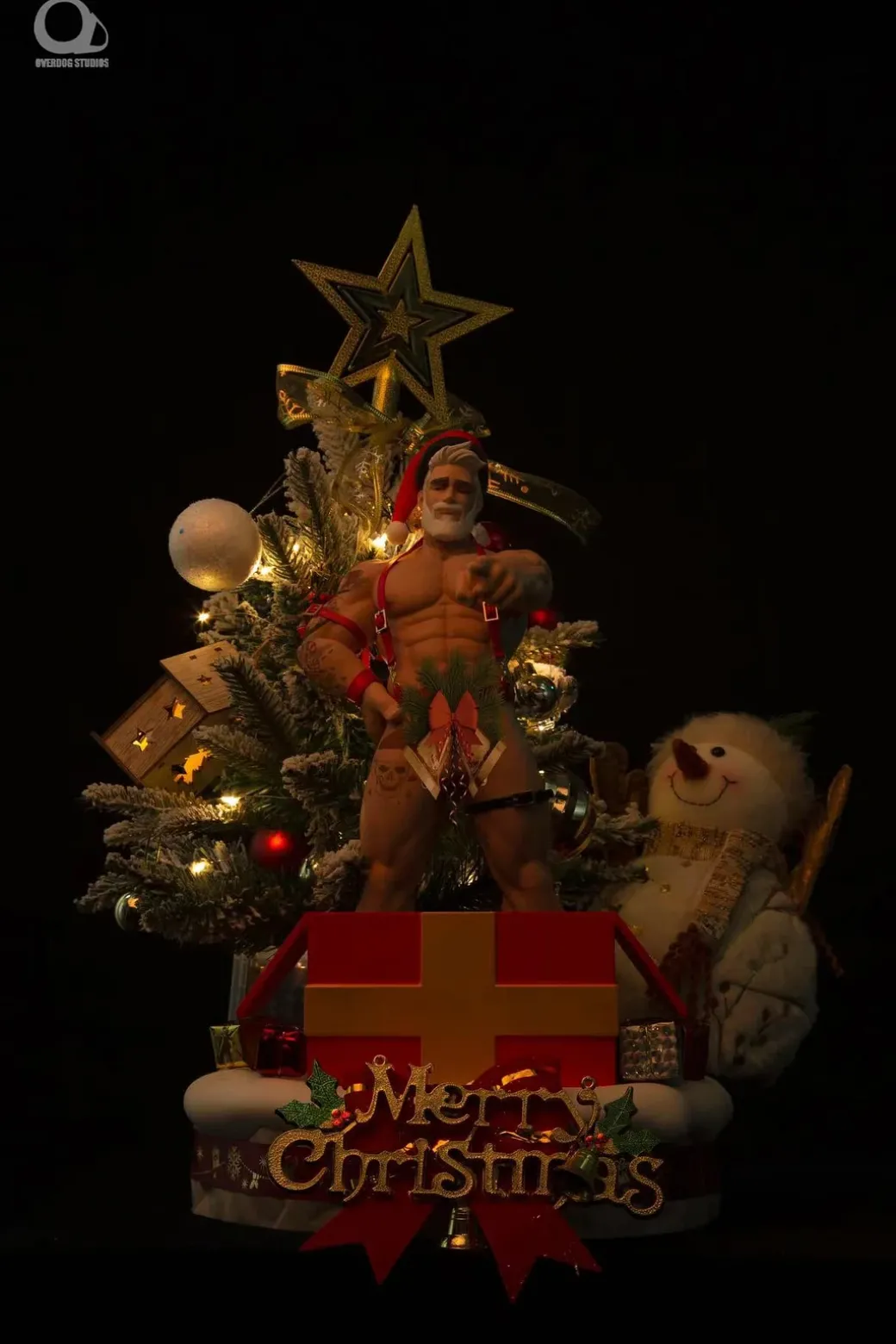 1/6 Scale Christmas Special Santa Claus with LED & Sound – Original Design Resin Statue – OVERDOG Studios