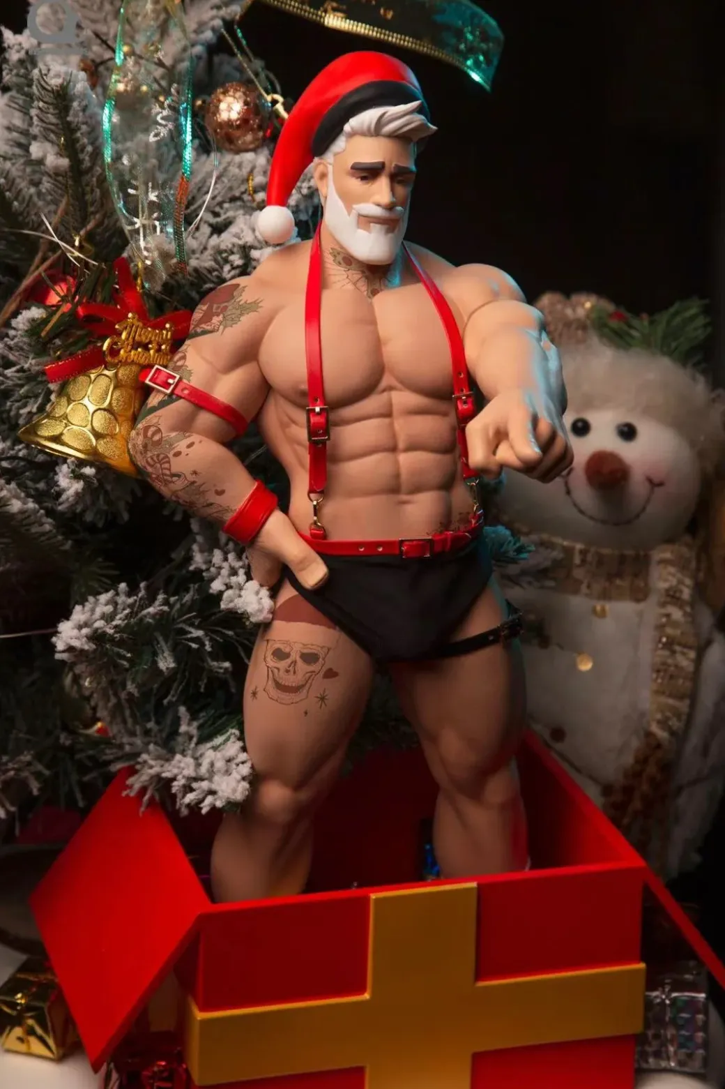 1/6 Scale Christmas Special Santa Claus with LED & Sound – Original Design Resin Statue – OVERDOG Studios