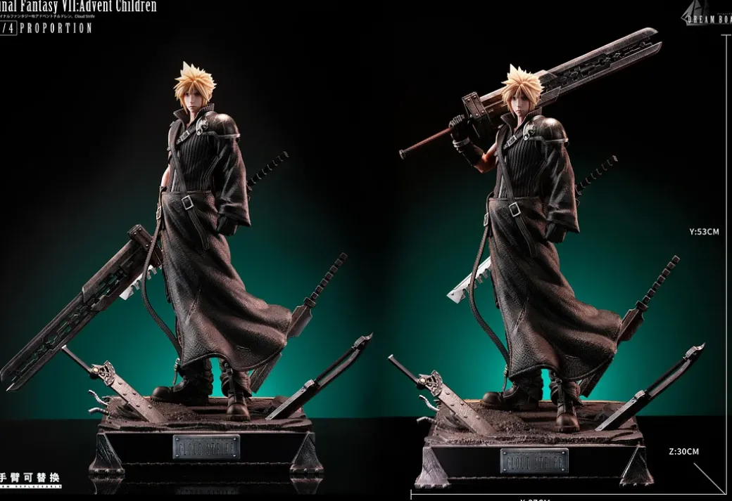 1/4 Scale Cloud Strife - (FF7) Final Fantasy VII Resin Statue - Dream Boat Studio