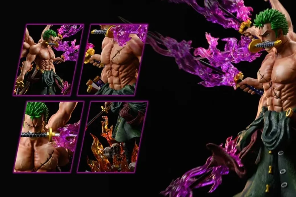 1/6 Scale Color of the Supreme King Haki Roronoa Zoro with LED - ONE PIECE Resin Statue - Datang-Studios