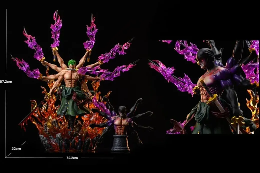 1/6 Scale Color of the Supreme King Haki Roronoa Zoro with LED - ONE PIECE Resin Statue - Datang-Studios