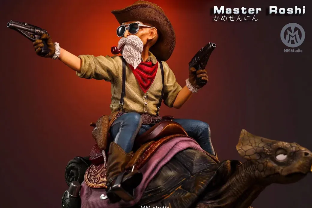 1/4 Scale Cowboy Style Master Roshi - Dragon Ball Resin Statue - MM Studios