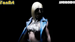 1/3 Scale Cyberpunk Ver Android 18 with LED - Dragon Ball Resin Statue - FanArt Studio