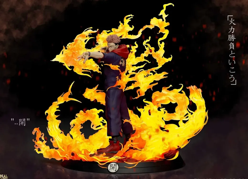 1/6 Scale Death of Jogo Ryomen Sukuna with LED - Jujutsu Kaisen Resin Statue - Real Creation Studio
