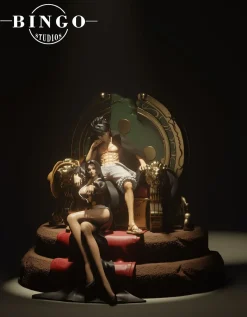 1/6 Scale Double Crowned Throne Luffy & Boa Hancock - ONE PIECE Resin Statue - BINGO Studios