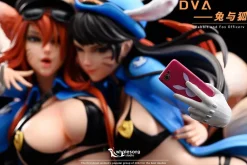 1/4 Scale D.Va & The Nine-Tailed Fox Ahri - Overwatch League of Legends Resin Statue - Whale Song Studios