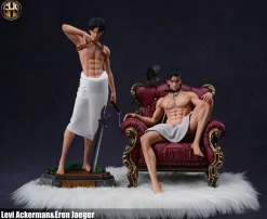1/6 Scale Eren Yeager & Levi Ackerman - Attack on Titan Resin Statue - Ghost Studios