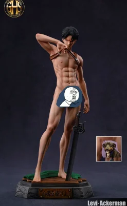 1/6 Scale Eren Yeager & Levi Ackerman - Attack on Titan Resin Statue - Ghost Studios