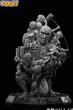 1/4 Scale Eren Yeager Sit on Throne - Attack on Titan Resin Statue - KIDULT Studios