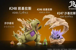 1/20 Scale Evolution Set of Tyranitar - Pokemon Resin Statue - JB Studio